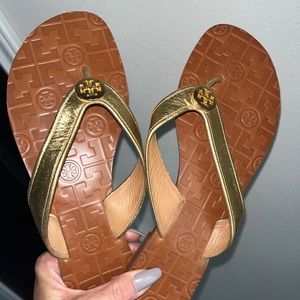 TORY BURCH GOLD THORA SIZE 11 -WORN ONCE